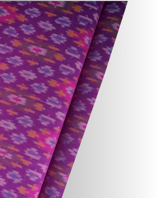 pue ikkat cotton fabric