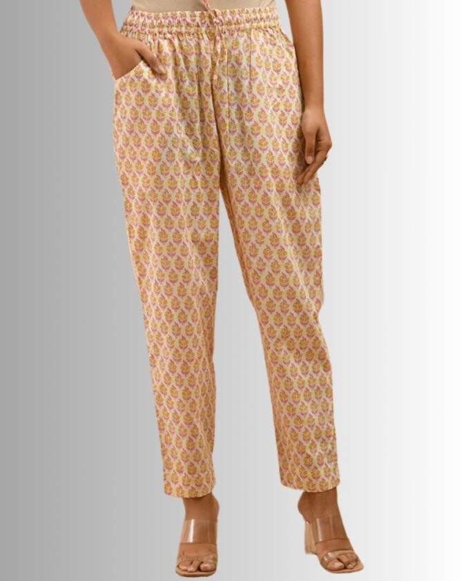 straight cut cigar cotton pants